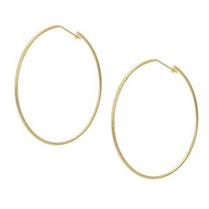 Sheila Fajl Lisa Featherweight Hoop Earrings in Champagne BRG100CH - NEW